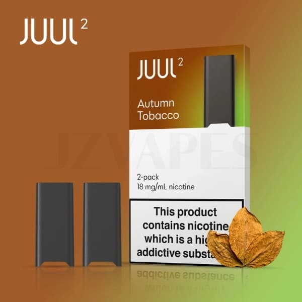 JUUL2 Pods Autumn Tobacco 18mg nicotine salt 2 pack authentic pods