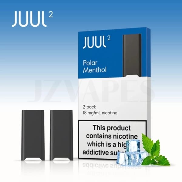 JUUL2 Pods Polar Menthol 18mg nicotine salt 2 pack genuine pods