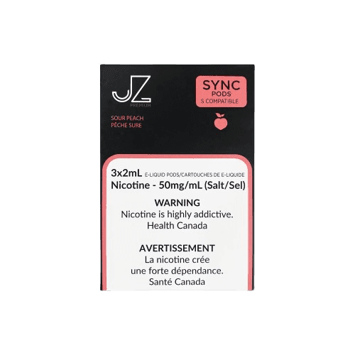 Candy-bright peach sweetness balanced with crisp sour clarity — 새콤달콤한 분위기와 과즙감이 담긴 STLTH Sour Peach 시각 이미지.