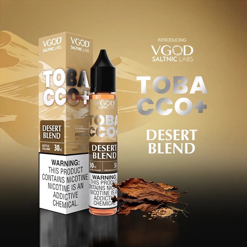 VGOD Tobacco Plus Desert Blend 50mg salt nicotine e-liquid