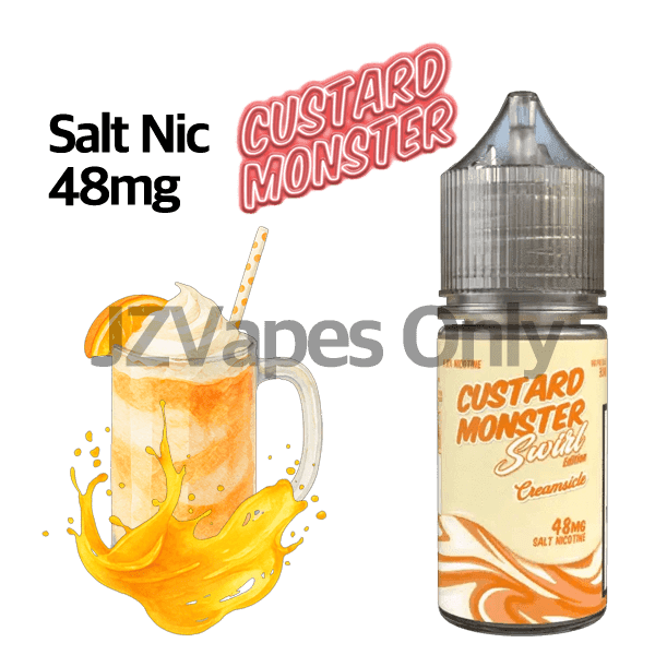 Creamsicle By Custard Monster 48mg Salt Nicotine E-Liquid USA Version