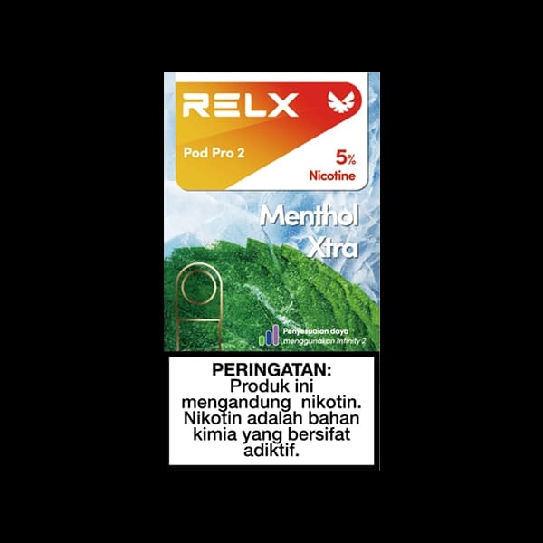 RELX Pod Pro 2 Menthol Xtra 5 percent pods Korea strong menthol RELX pods authentic