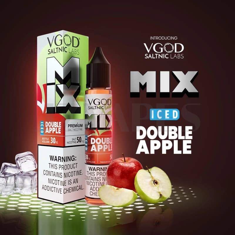 VGOD Mix Series Iced Double Apple 50mg Salt Nicotine E-Liquid USA Version | VGOD Vape Korea