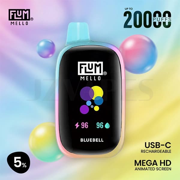 Flum Mello Bluebell 20K 5% | 플럼 멜로 블루벨 20000퍼프 일회용 전자담배 Flum 정품 구매