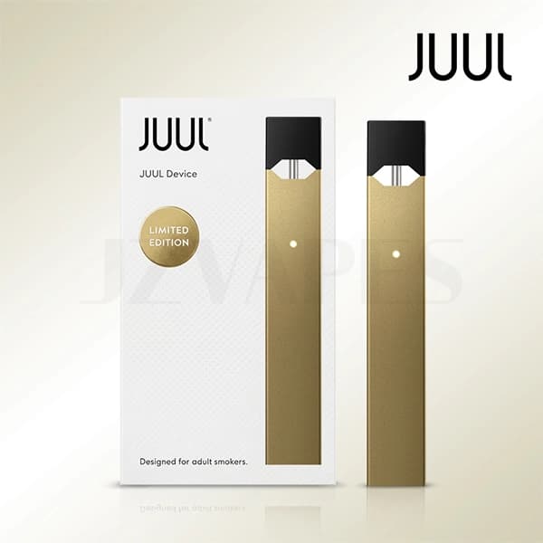 Gold JUUL Device Limited Edition rechargeable vape device with premium metallic gold finish.