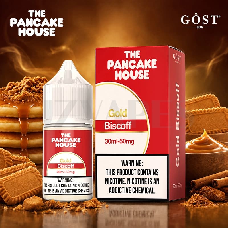 THE PANCAKE HOUSE Gold Biscoff 30ml 50mg E-Liquid