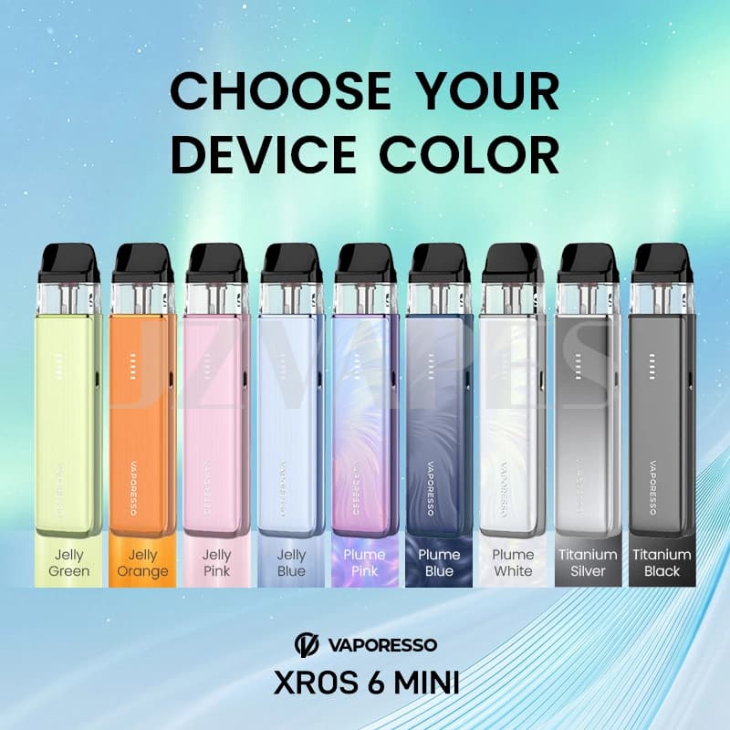 VAPORESSO XROS 6 Mini compact refillable pod vape device with XROS pods