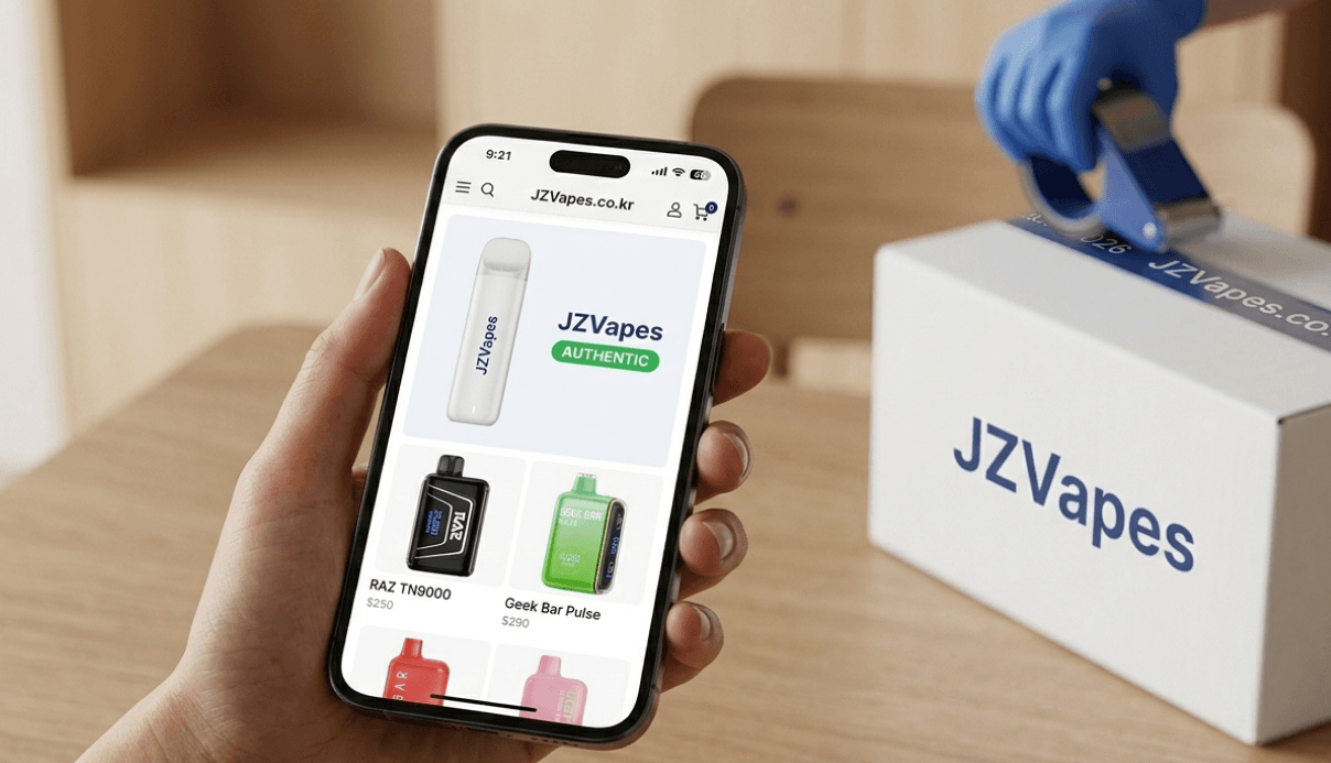 where to buy authentic disposable vapes South Korea: JZVapes, a trusted online store, 2026.