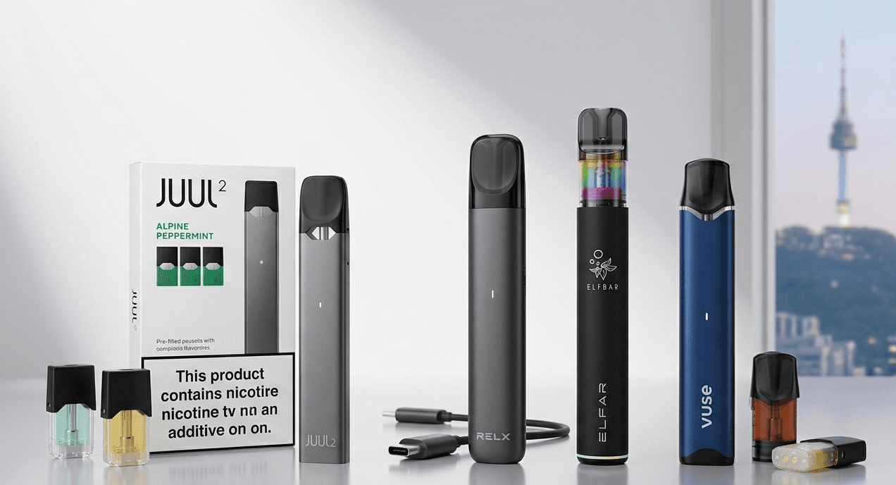 best pod systems beginners south korea 2026 JUUL2 RELX closed open refillable devices