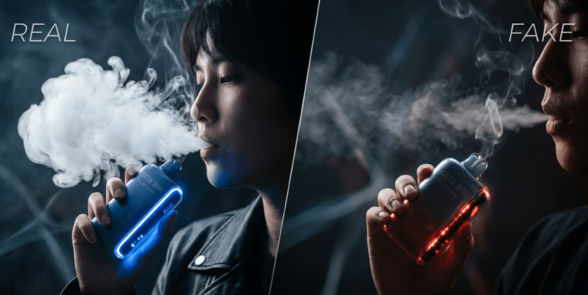 real vs fake disposable vape south korea flavor vapor battery performance comparison 2026