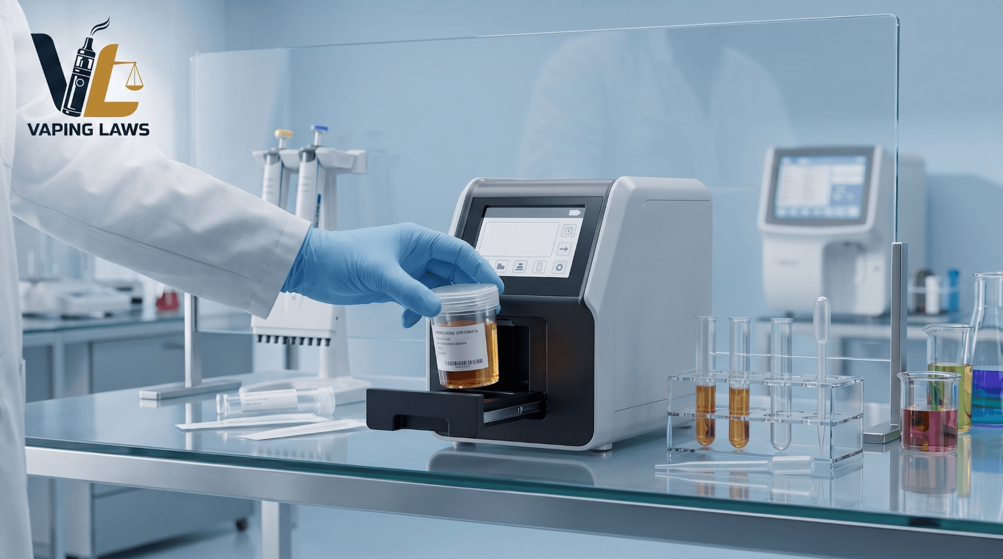 Laboratory urine test for nicotine metabolites