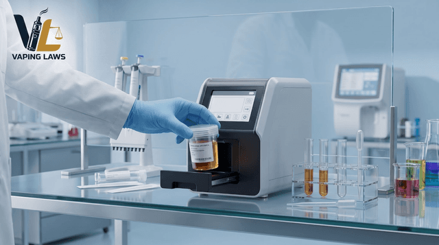 Laboratory test for nicotine metabolites