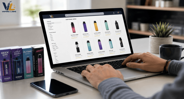 Adult ordering disposable vapes online in Korea