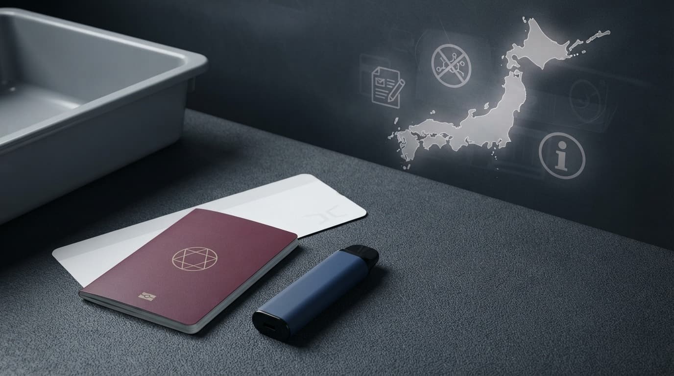 Vaping laws in Japan for nicotine-containing disposable vape products