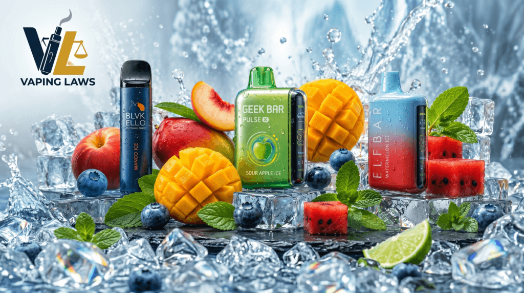 Popular disposable vape flavors include mango, watermelon, blueberry, and mint.