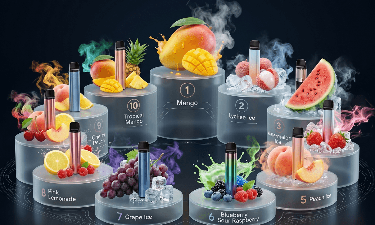 2026년 과일 맛 전자담배 순위 — 한국, 망고, 리치, 수박, 딸기, 복숭아, 포도