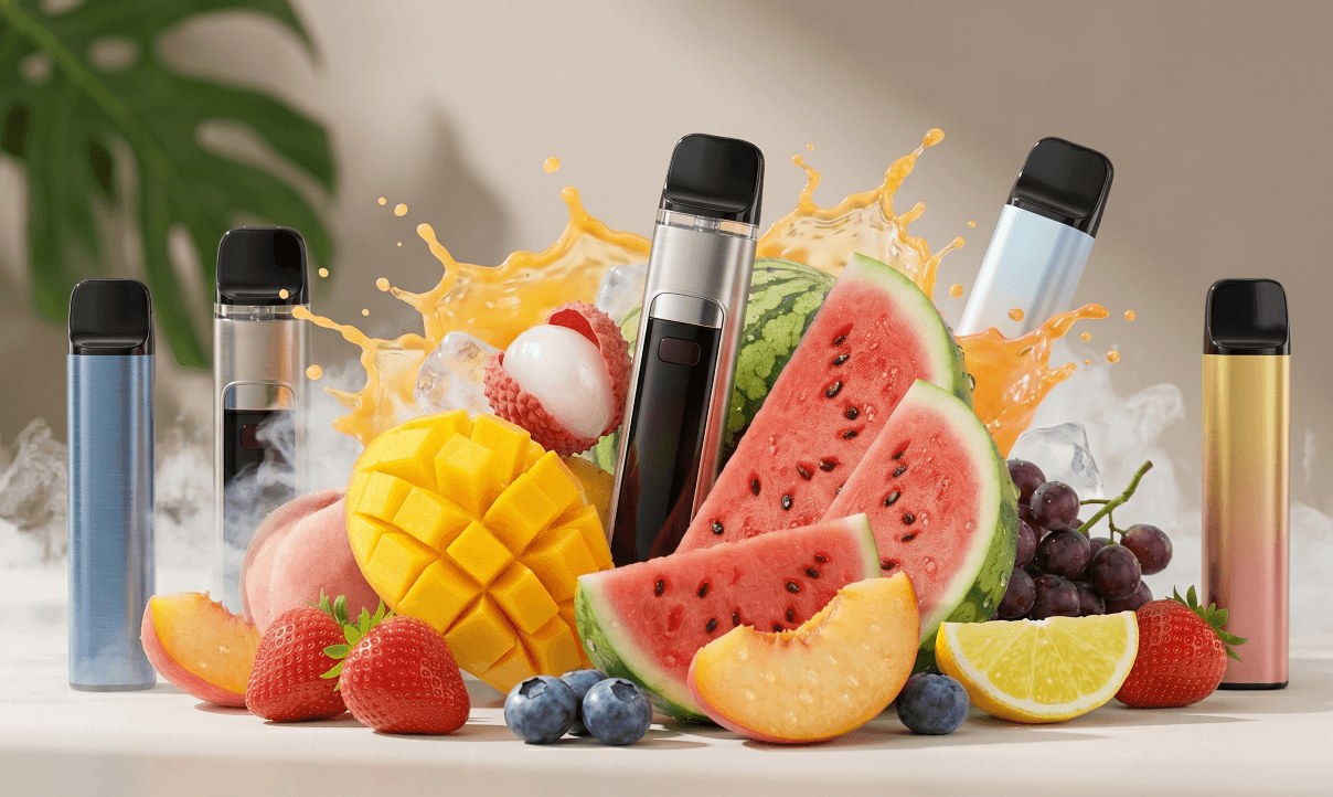 2026년 한국 과일 맛 전자담배 TOP 10 — 망고, 리치, 수박, 딸기, JZVapes