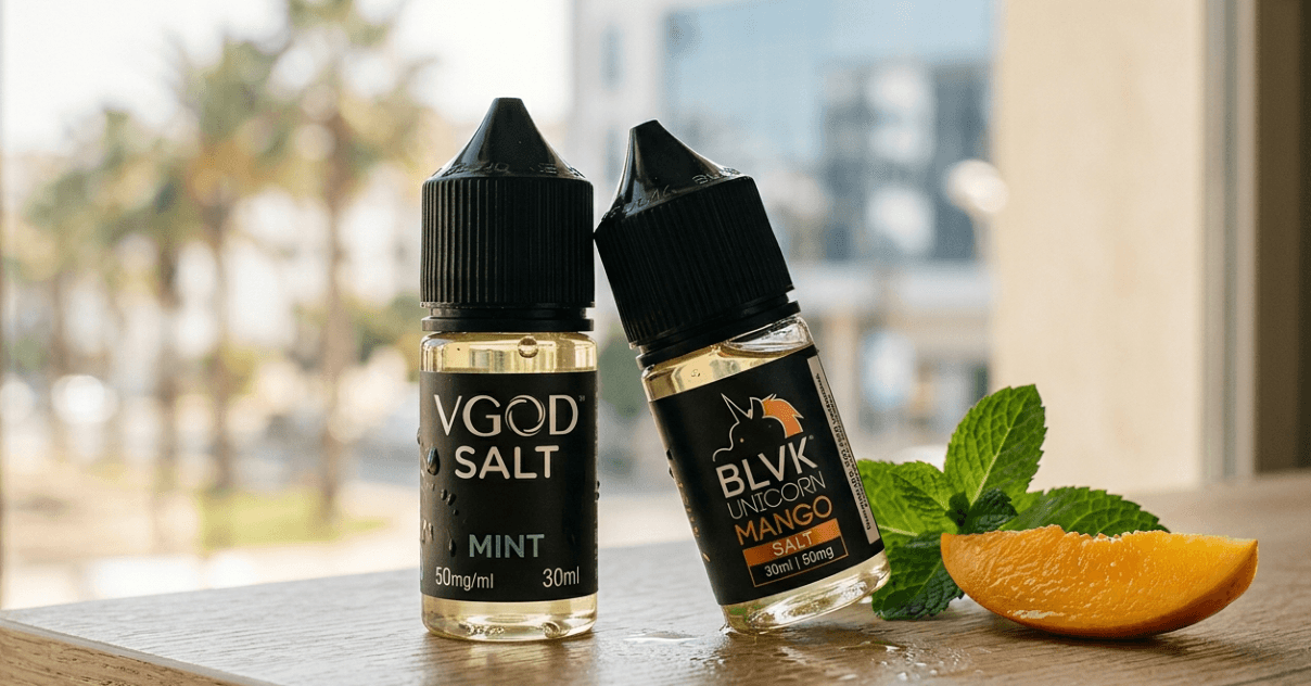 best e-liquid brands South Korea 2026: VGOD, BLVK, pod juice, salt nicotine 50mg