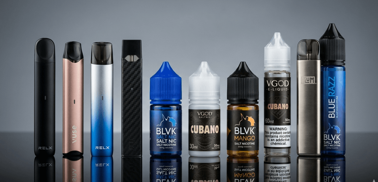 top vape brands in South Korea 2026: ranked popular devices pods e-liquids geek bar juul vgod blvk