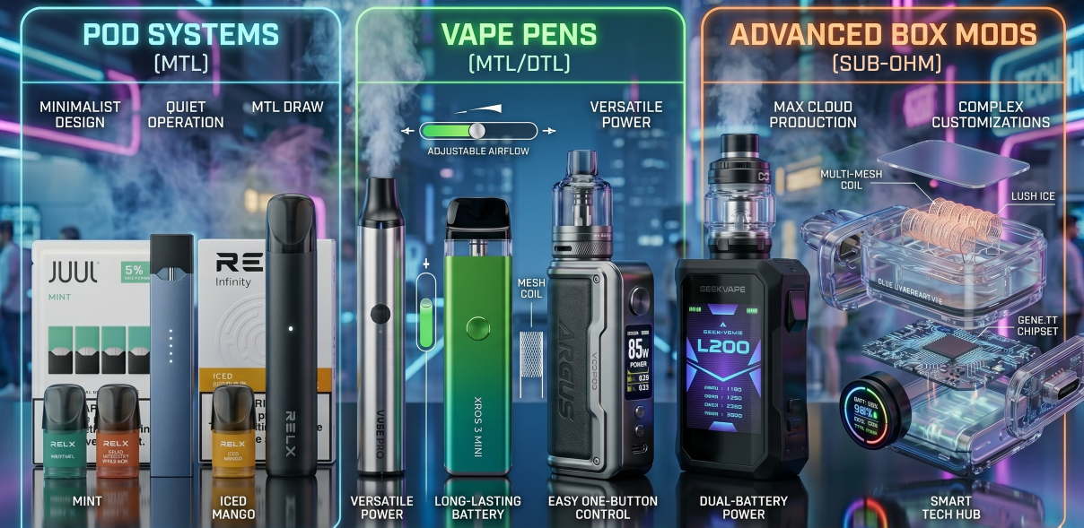 Vape Devices, Kits & Hardware
