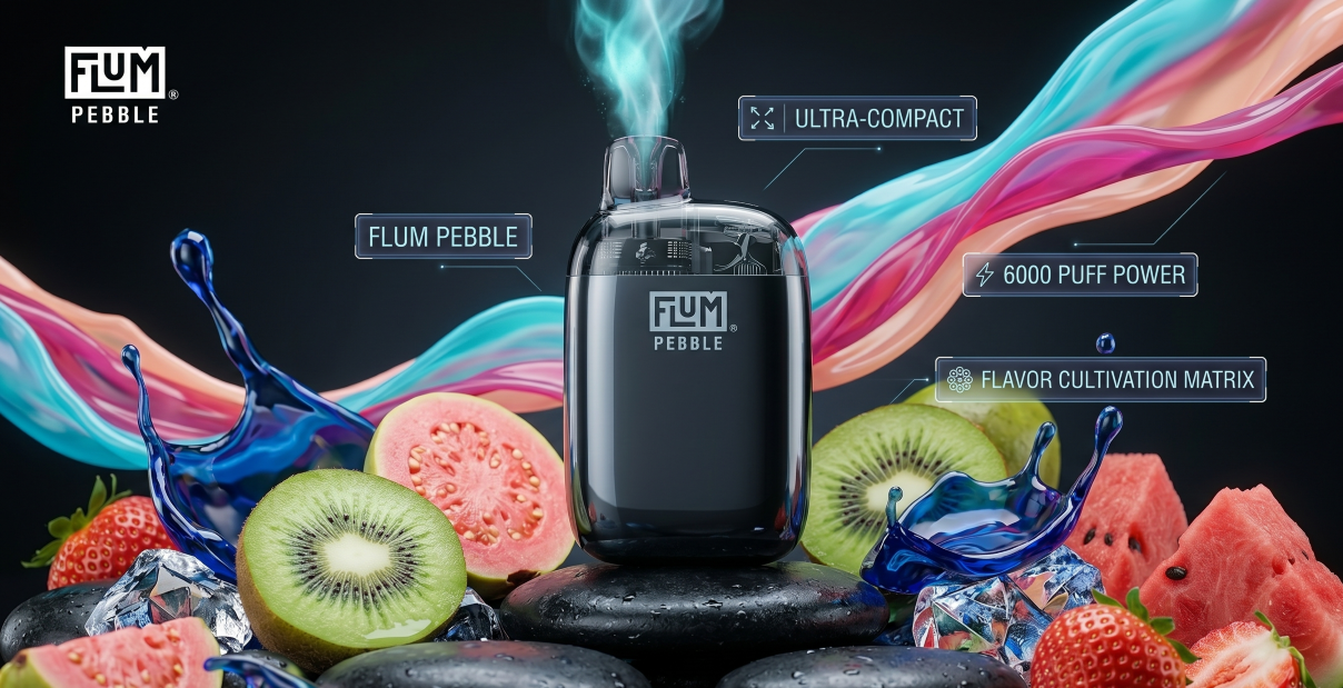 From pocket-friendly Pebble 6K to the 50K dual-chamber UT BAR — FLUM scales across every puff tier.