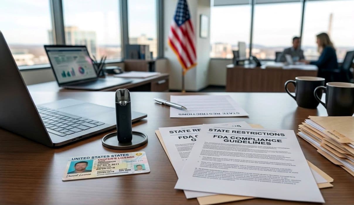 Federal Vaping Laws USA 2026 Federal vaping laws United States 2026 — FDA, Tobacco 21 age limit, PMTA authorization, PACT Act online shipping