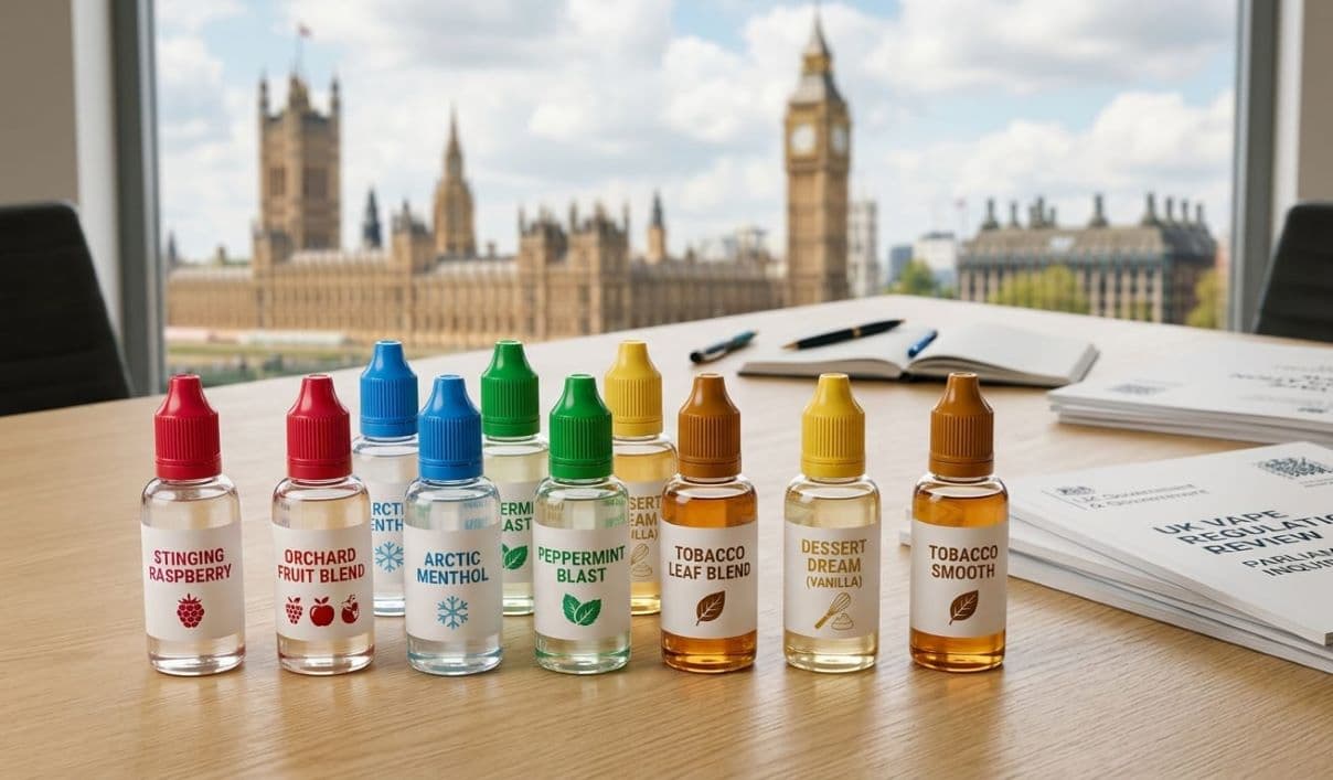 UK Vape Flavour Rules 2026 uk vape flavour rules 2026 all flavours still legal fruit menthol dessert restriction powers secondary legislation pending
