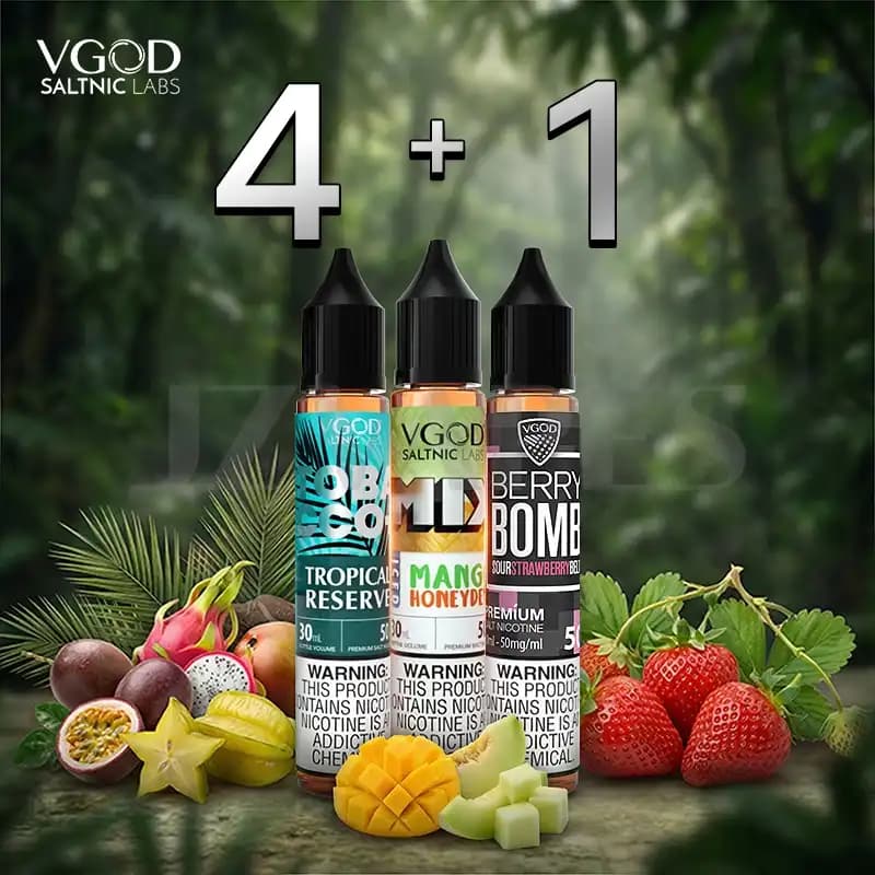 VGOD USA Version 50mg Salt Nicotine Buy 4 Get 1 Free | Authentic Vape Eliquid